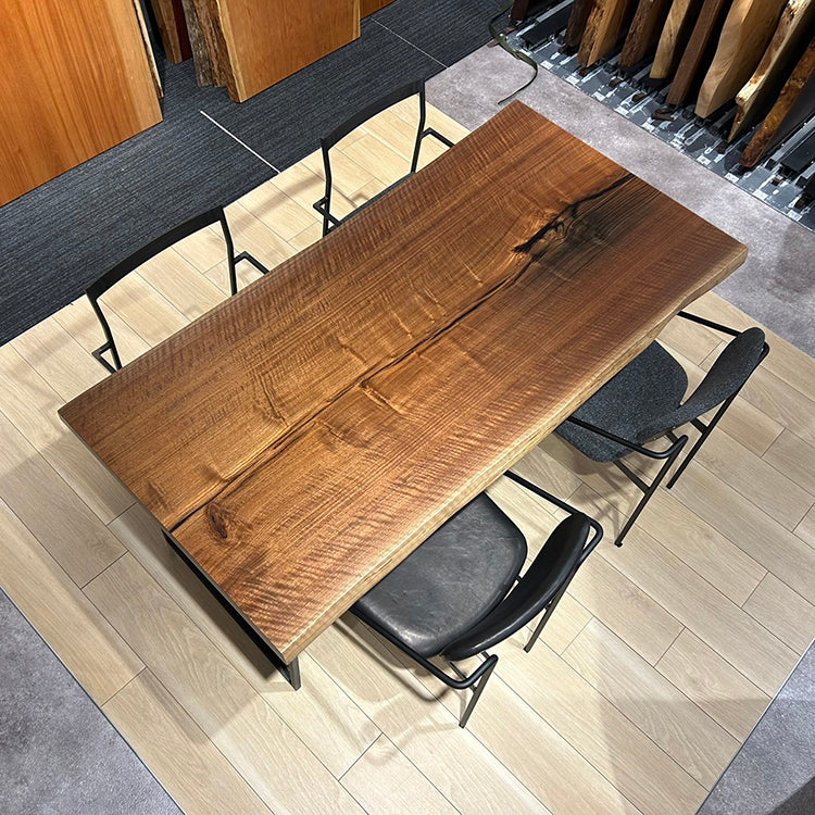 【SOLD OUT】一枚板　ウォールナット　25547-7　(W165cm)　ダイニングテーブル
