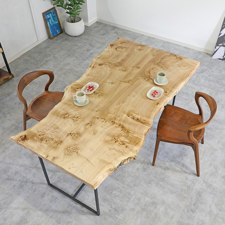 一枚板　ポプラ(杢)　125-9　(W180cm)　ダイニングテーブル