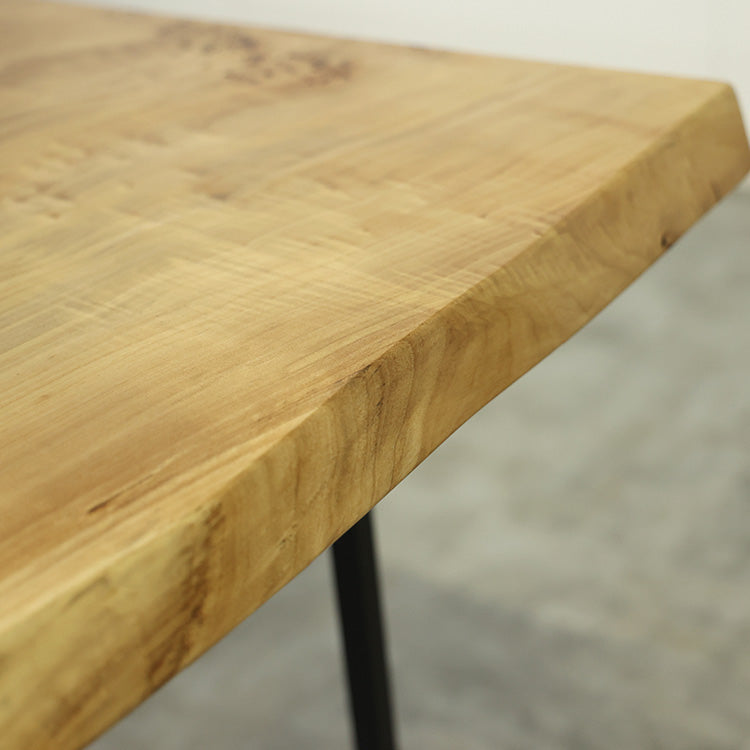 一枚板　ポプラ(杢)　125-9　(W180cm)　ダイニングテーブル