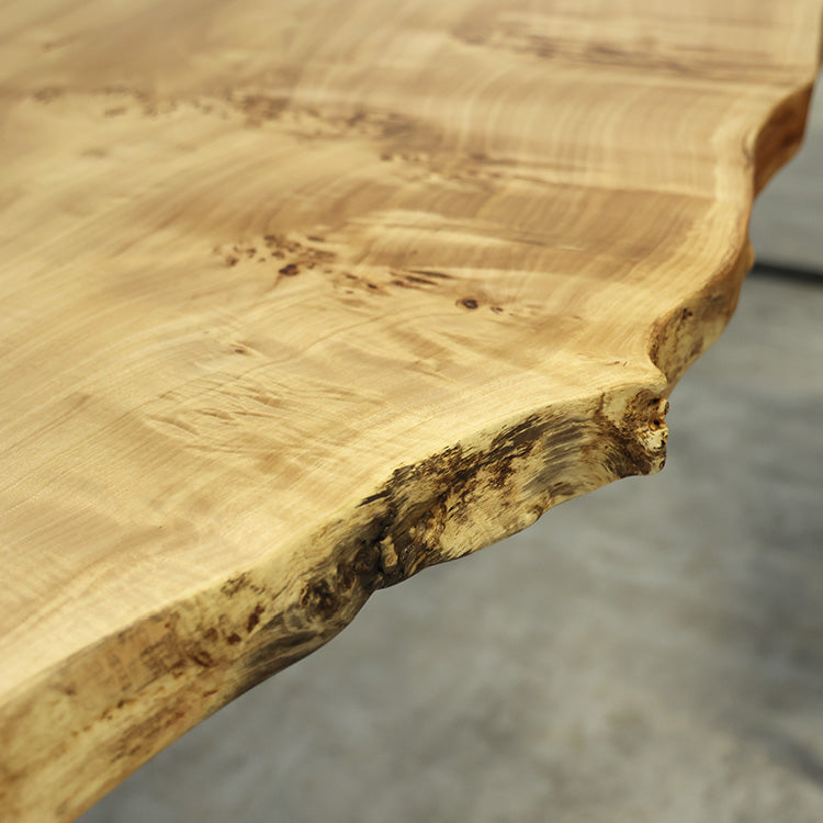 一枚板　ポプラ(杢)　125-9　(W180cm)　ダイニングテーブル