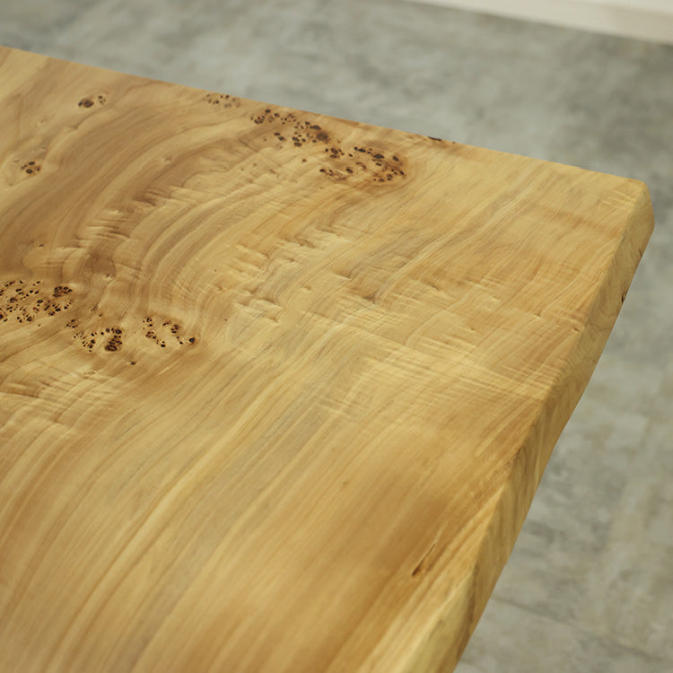 一枚板　ポプラ(杢)　125-9　(W180cm)　ダイニングテーブル