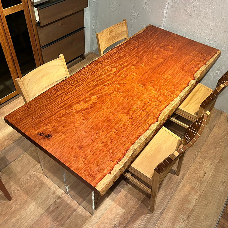 一枚板　カリン(杢)　NT-2-2712-42-1　(W185cm)　ダイニングテーブル
