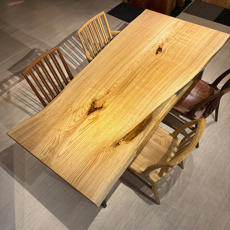 一枚板　クリ / 栗(杢)　K-HN-2304-2018　(W195cm)