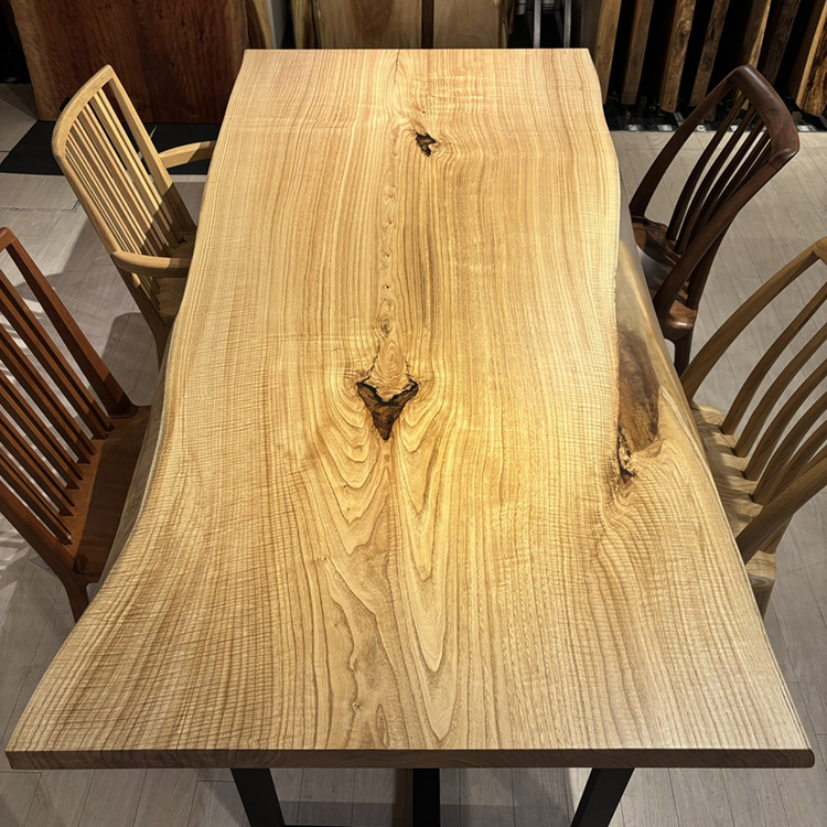 一枚板　クリ / 栗(杢)　K-HN-2304-2018　(W195cm)