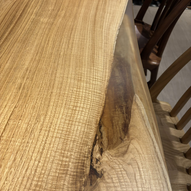 一枚板　クリ / 栗(杢)　K-HN-2304-2018　(W195cm)