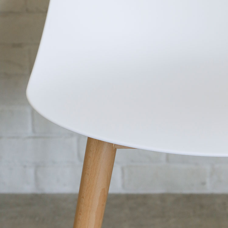 エッグ ダイニングチェア 木脚【2脚セット】