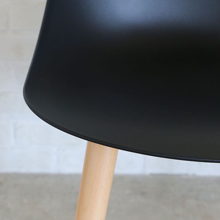 エッグ ダイニングチェア 木脚【2脚セット】