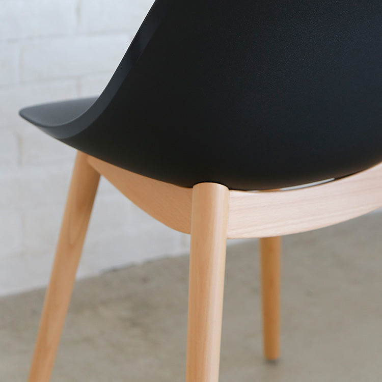 エッグ ダイニングチェア 木脚【2脚セット】