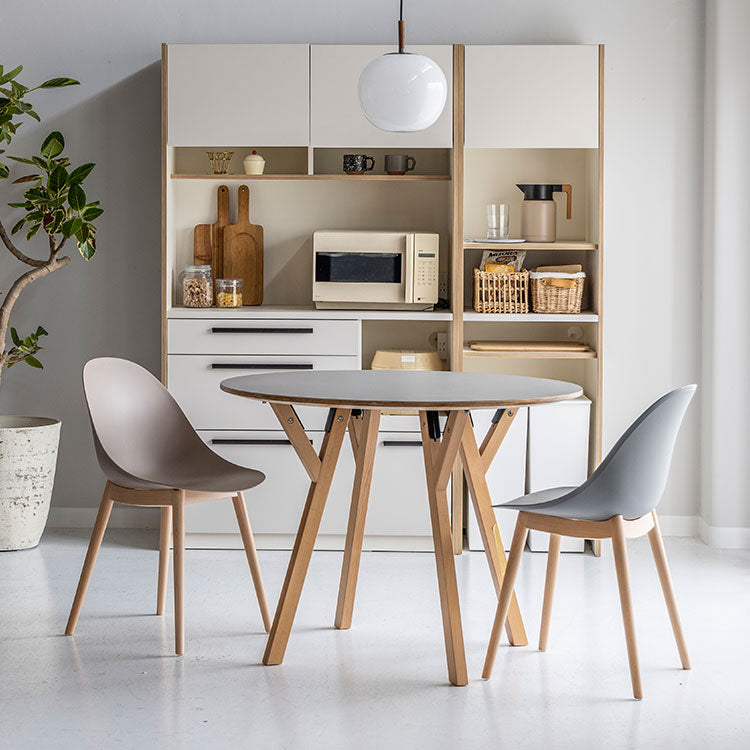 エッグ ダイニングチェア 木脚【2脚セット】