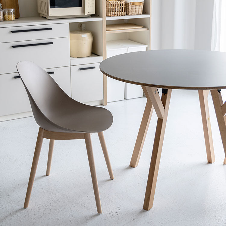 エッグ ダイニングチェア 木脚【2脚セット】
