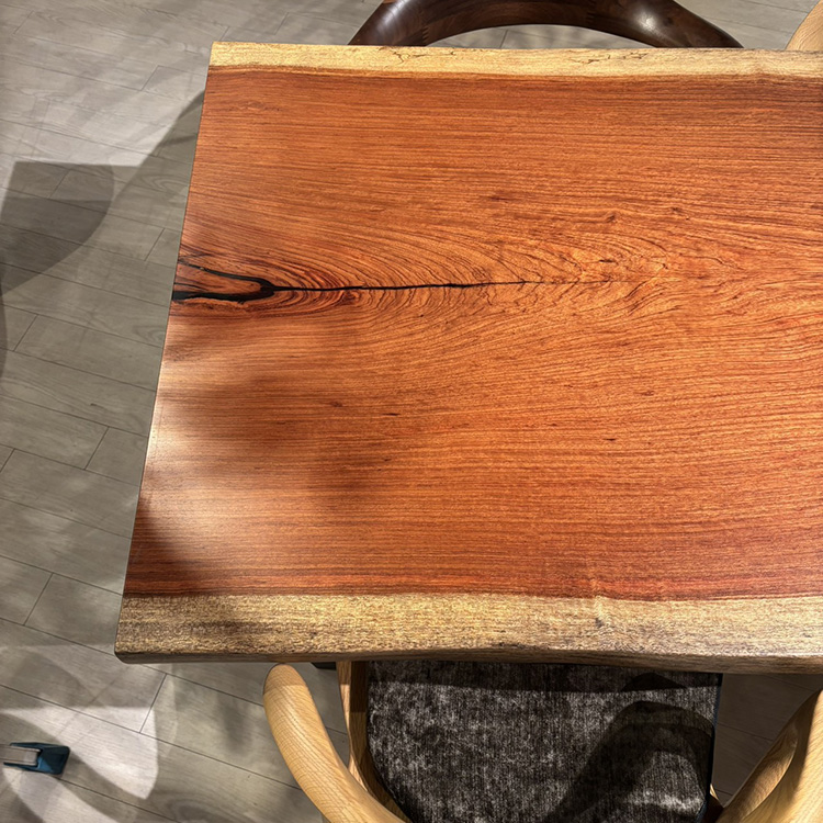 一枚板　ブビンガ　1658-5-1　(W150cm)　ダイニングテーブル