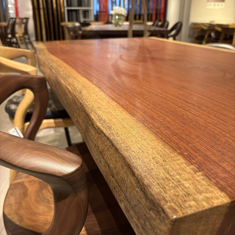 一枚板　ブビンガ　1658-5-1　(W150cm)　ダイニングテーブル