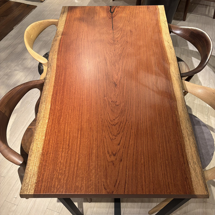 一枚板　ブビンガ　1658-5-1　(W150cm)　ダイニングテーブル