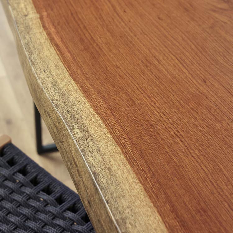 一枚板　ブビンガ　1658-5-1　(W150cm)　ダイニングテーブル