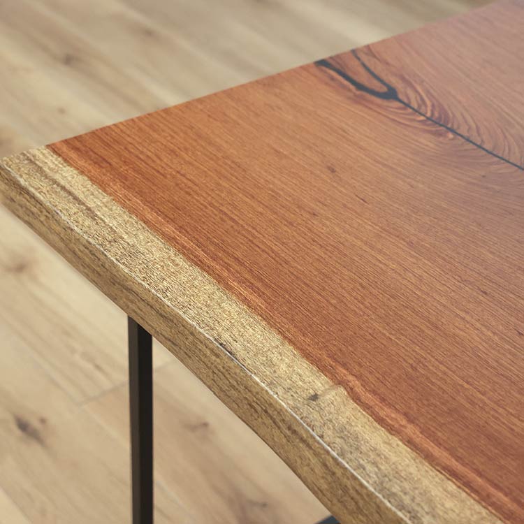 一枚板　ブビンガ　1658-5-1　(W150cm)　ダイニングテーブル