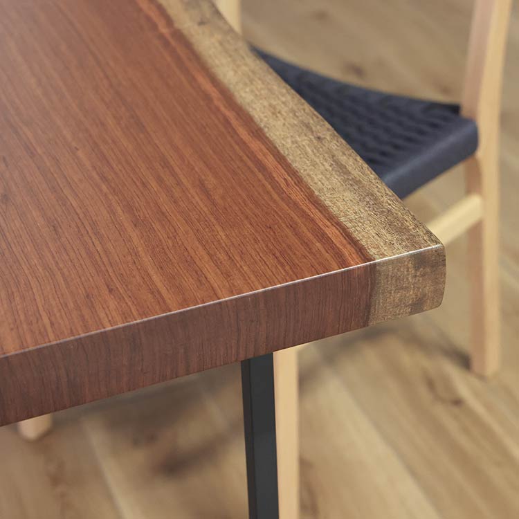 一枚板　ブビンガ　1658-5-1　(W150cm)　ダイニングテーブル