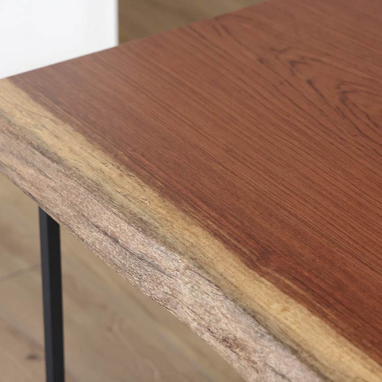 一枚板　ブビンガ　1658-5-1　(W150cm)　ダイニングテーブル