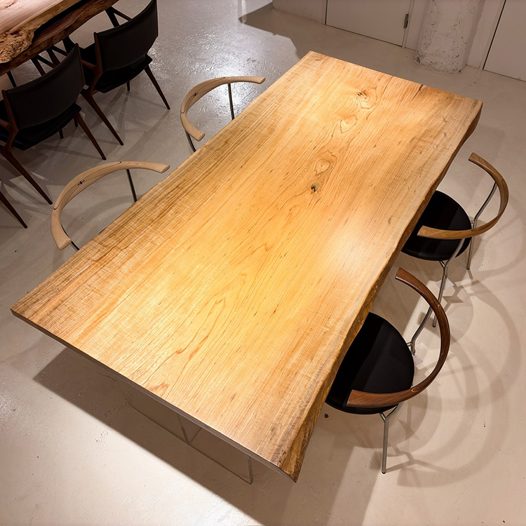 一枚板 セン/ 栓 393-1/2-5 (W205cm) ダイニングテーブル