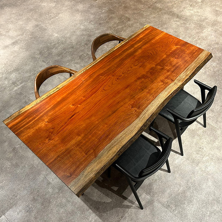 一枚板　ブビンガ　1654-2/2-13　(W210cm)　ダイニングテーブル