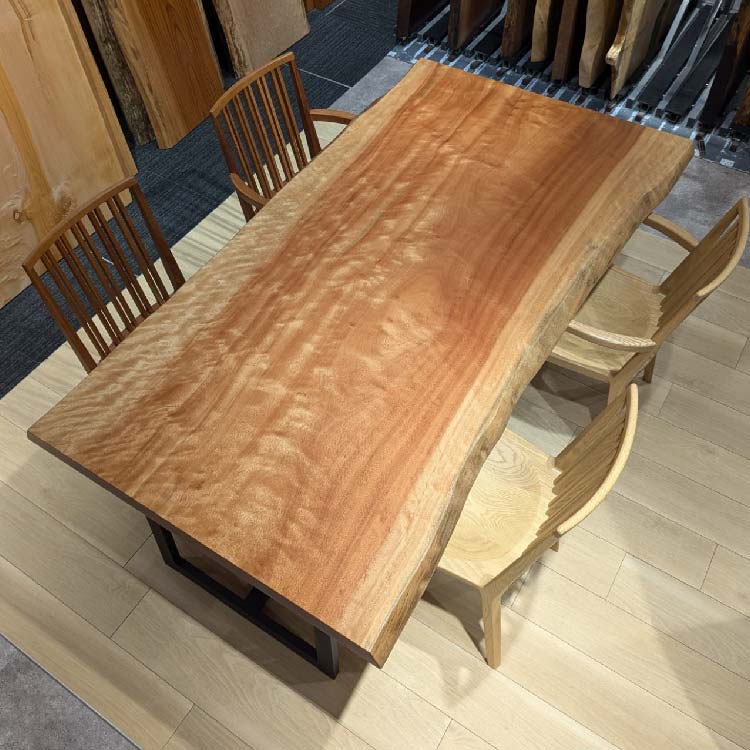 【SOLD OUT】一枚板　ボセ　711-1/2-17-1　(W185cm)　ダイニングテーブル