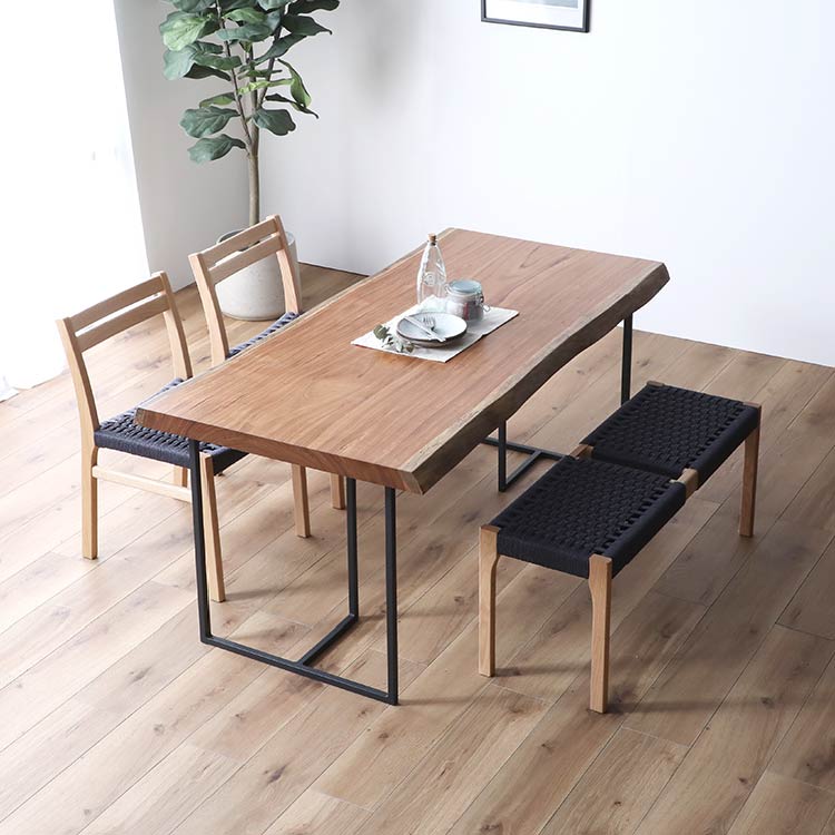 【SOLD OUT】一枚板　ベリ　106-2/2-4-2　(W160cm)　ダイニングテーブル