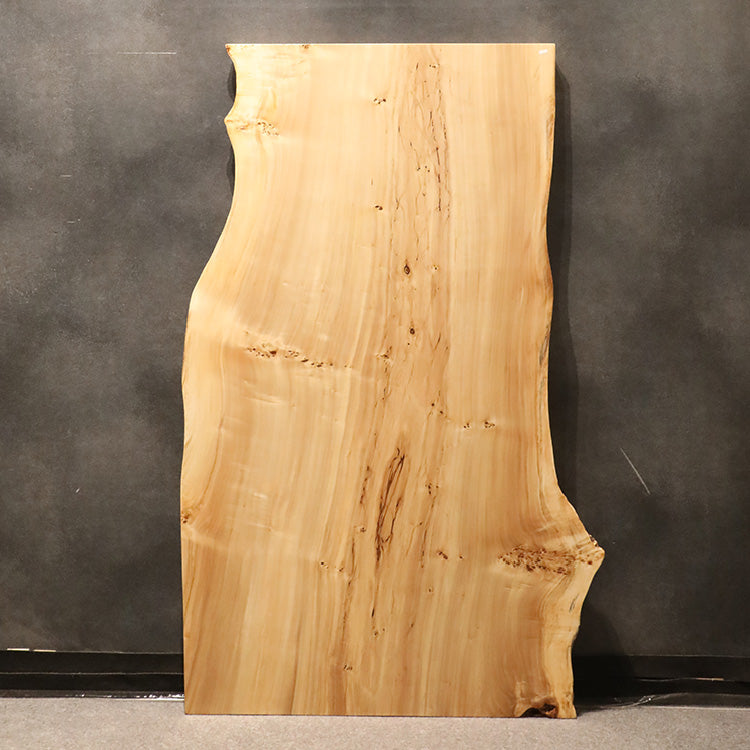 【SOLD OUT】一枚板　ポプラ　126-1/2-10　(W150cm)　ダイニングテーブル