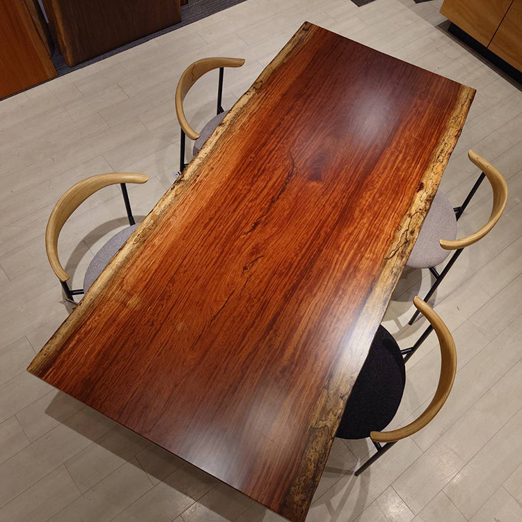 【SOLD OUT】一枚板　ブビンガ　SK-3-6-2　(W200cm)　ダイニングテーブル