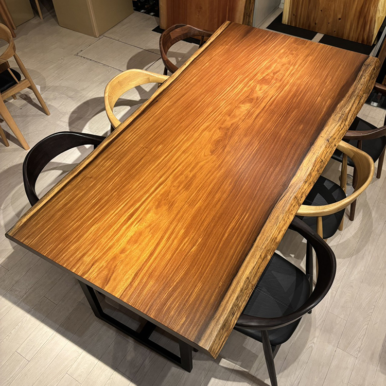 一枚板　アサメラ　701-1/2-13-2　(W210cm)　ダイニングテーブル