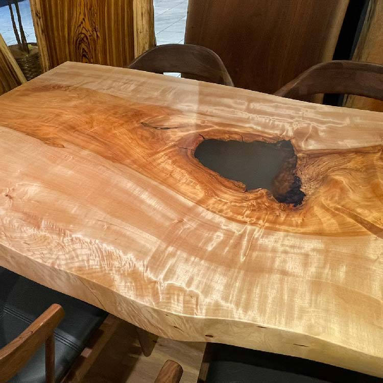 【SOLD OUT】一枚板　トチ　557-2/2-4　(W150cm)　ダイニングテーブル