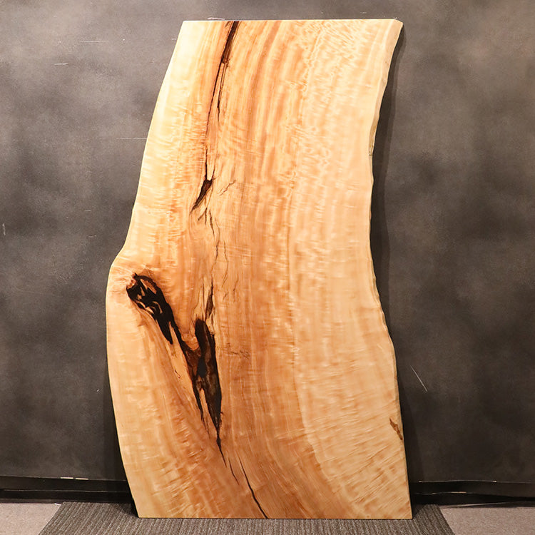 【SOLD OUT】一枚板　トチ(杢)　1059-1/2-5　(W195cm)　ダイニングテーブル