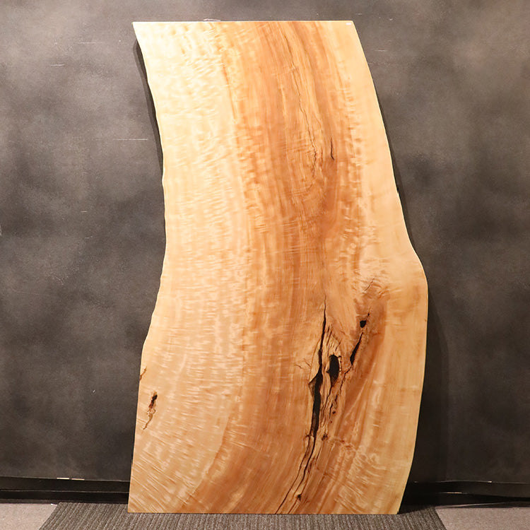 【SOLD OUT】一枚板　トチ(杢)　1059-1/2-5　(W195cm)　ダイニングテーブル