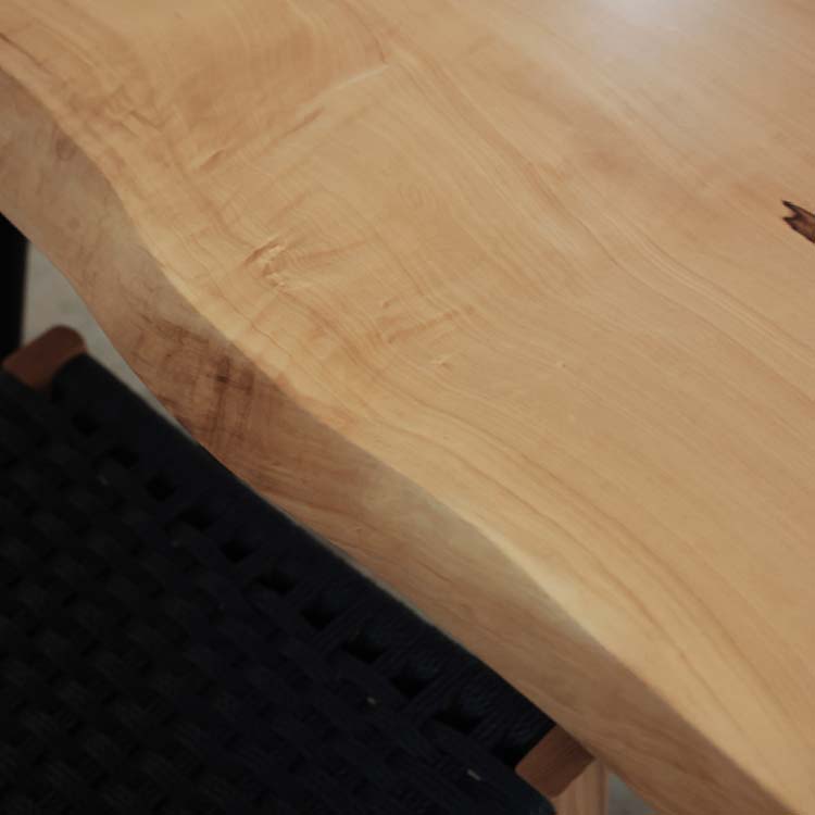 【SOLD OUT】一枚板　トチ　B1034-10　(W165cm)　ダイニングテーブル