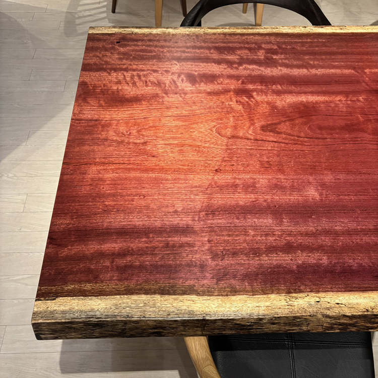 一枚板　パープルハート　651-2/2-16-2　(W190cm)　ダイニングテーブル