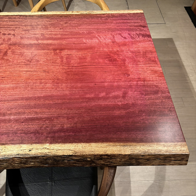 一枚板　パープルハート　651-2/2-16-2　(W190cm)　ダイニングテーブル