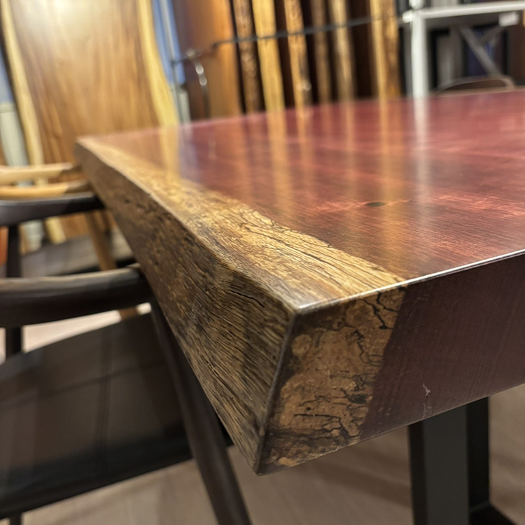 一枚板　パープルハート　651-2/2-16-2　(W190cm)　ダイニングテーブル