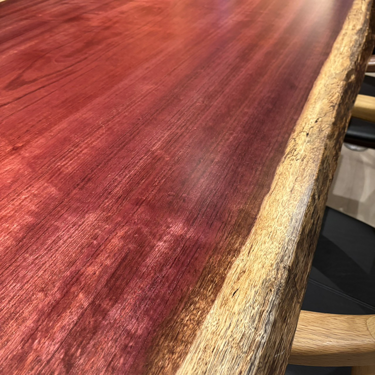 一枚板　パープルハート　651-2/2-16-2　(W190cm)　ダイニングテーブル