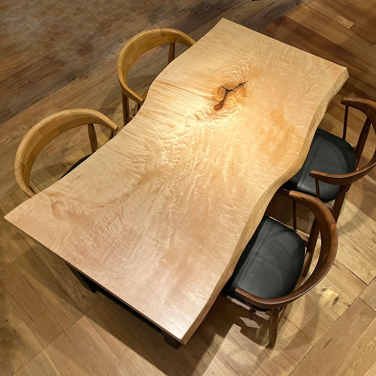 一枚板　カエデ(杢)　706-4　(W150cm)　ダイニングテーブル