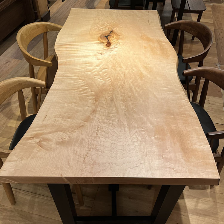 一枚板　カエデ(杢)　706-4　(W150cm)　ダイニングテーブル
