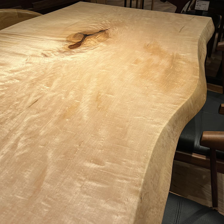 一枚板　カエデ(杢)　706-4　(W150cm)　ダイニングテーブル