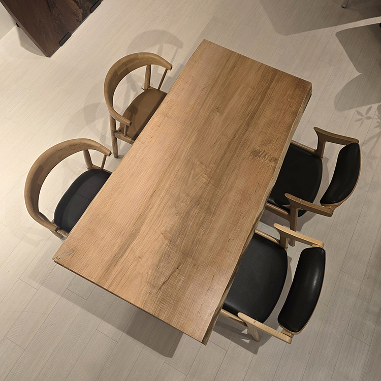 一枚板　ソフトメープル　B58-8　(W150cm)　ダイニングテーブル