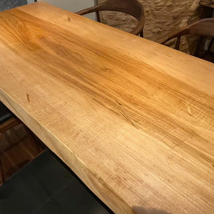 【SOLD OUT】一枚板　ソフトメープル　B58-4　(W165cm)　ダイニングテーブル