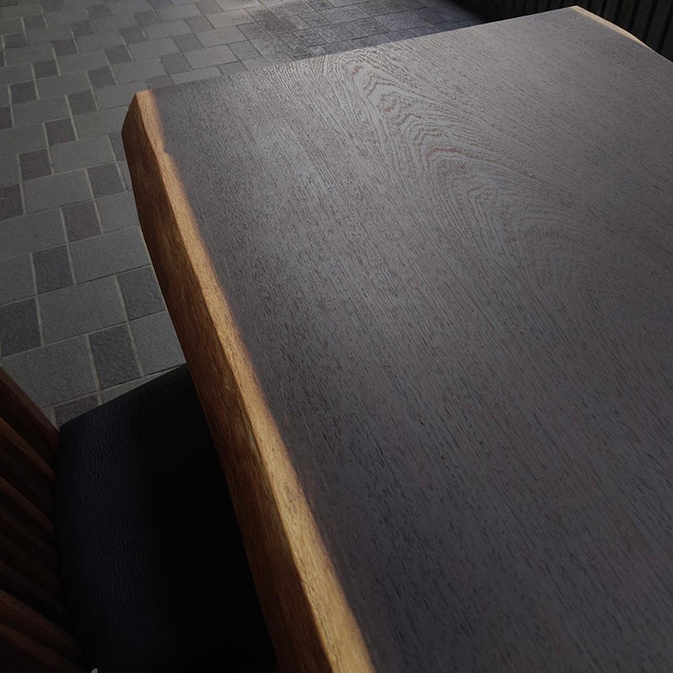 【SOLD OUT】一枚板　ウェンジ　620-2/2-14-2　(W150cm)　ダイニングテーブル