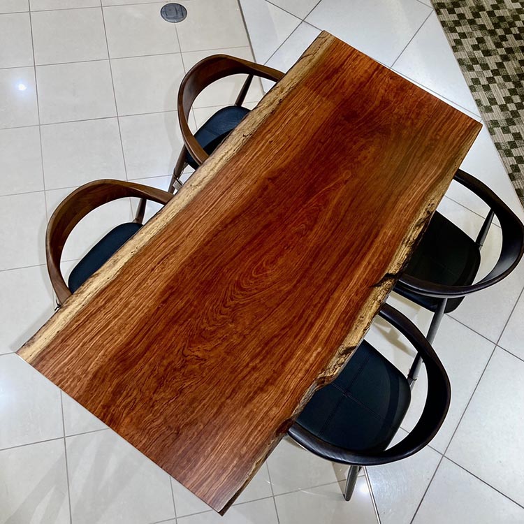 一枚板　ブビンガ　SK-3-5-1　(W180cm)　ダイニングテーブル