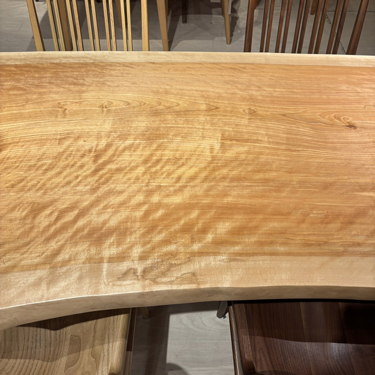 一枚板　カバ(杢)　K-CN-2106-644　(W190cm)　ダイニングテーブル