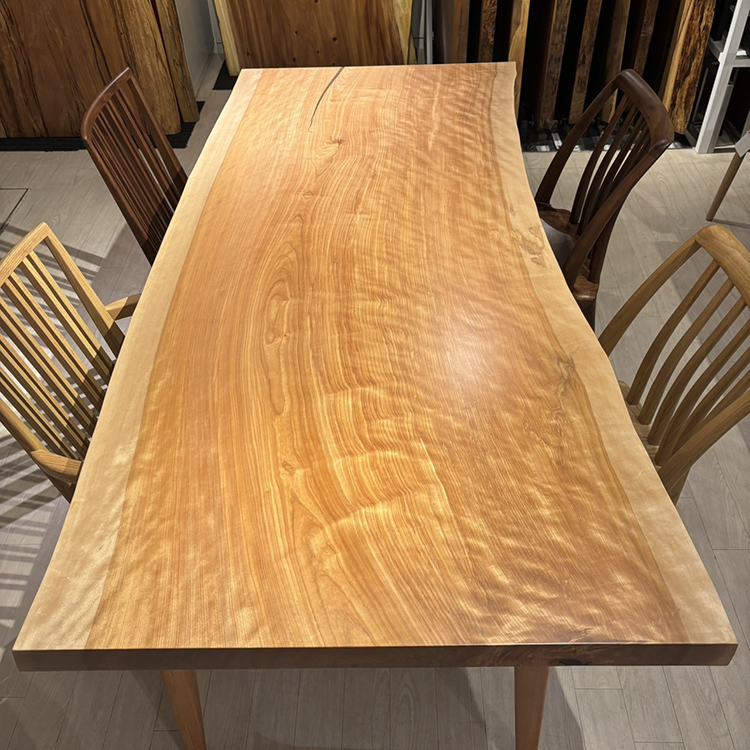 一枚板　カバ(杢)　K-CN-2106-644　(W190cm)　ダイニングテーブル