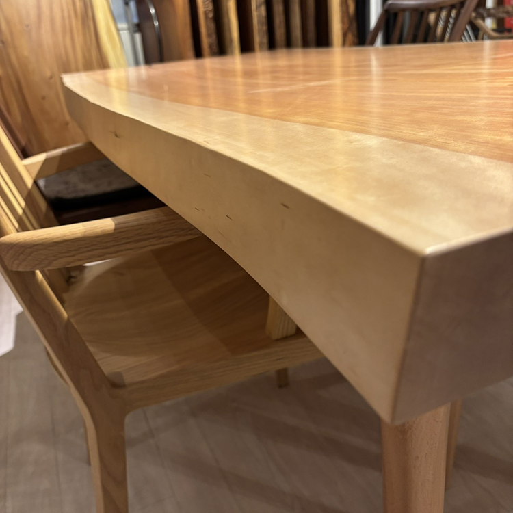 一枚板　カバ(杢)　K-CN-2106-644　(W190cm)　ダイニングテーブル