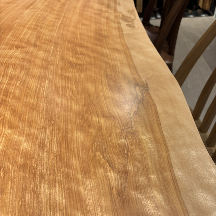 一枚板　カバ(杢)　K-CN-2106-644　(W190cm)　ダイニングテーブル