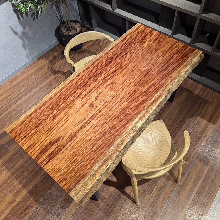 一枚板　エビアラ　662-2/2-9-2　(W165cm)　ダイニングテーブル