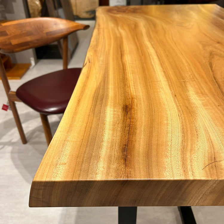 【SOLD OUT】一枚板　クス　88-6-2　(W160cm)　ダイニングテーブル