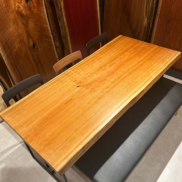 【SOLD OUT】一枚板　チェリー　824-7-3　(W180cm)　ダイニングテーブル